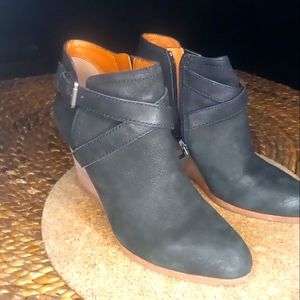 Leather booties